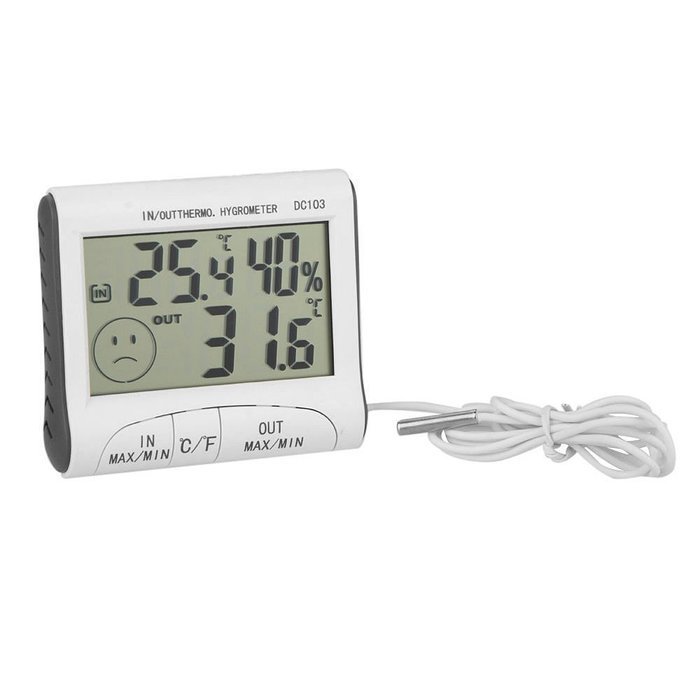Digital Thermometer Hygrometer Max Min Temperature Humidity Indoor Outdoor N5