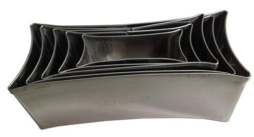 NY Cake Concave Rectangle Cutter, Set of 5