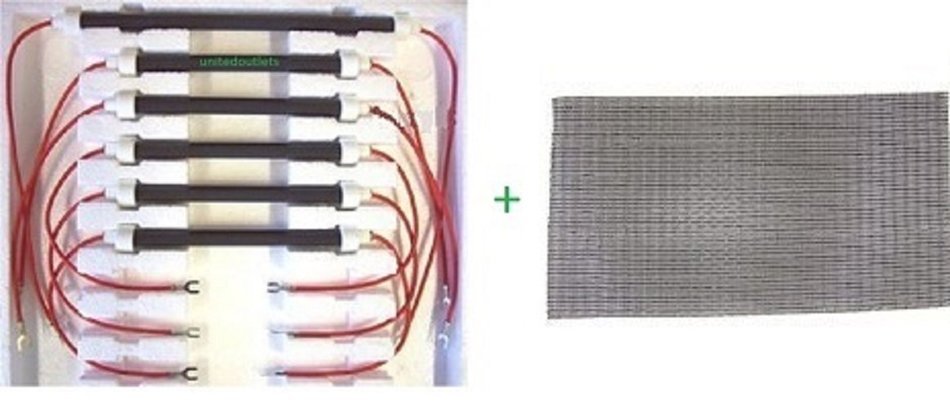 SET OF 6 OEM BULBS/HEATING ELEMENTS + Filter for EdenPURE XL 1000 & GEN3 1000 Heaters and more