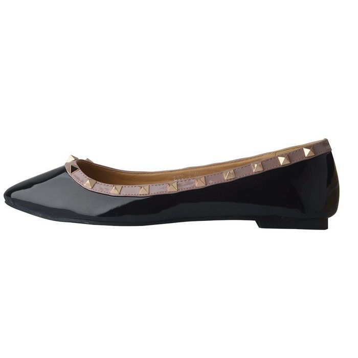 Yaheeda Fashion Flat Wild Rivet Shallow Mouth Women's shoes with pointed N7