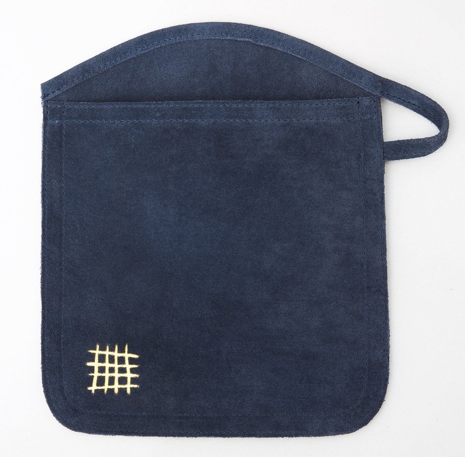 Jane Domestic Suede Dual Purpose Oven Mitt/Hot-Pad, Black
