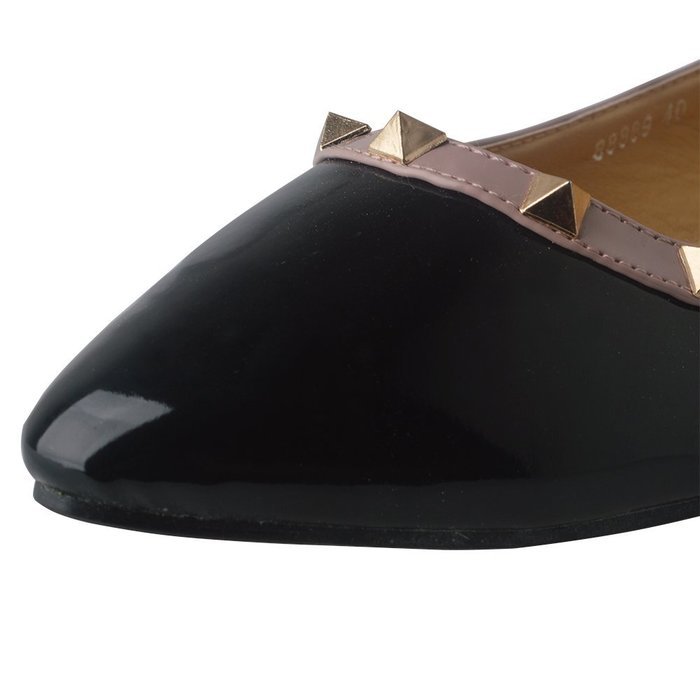 Yaheeda Fashion Flat Wild Rivet Shallow Mouth Women's shoes with pointed N8