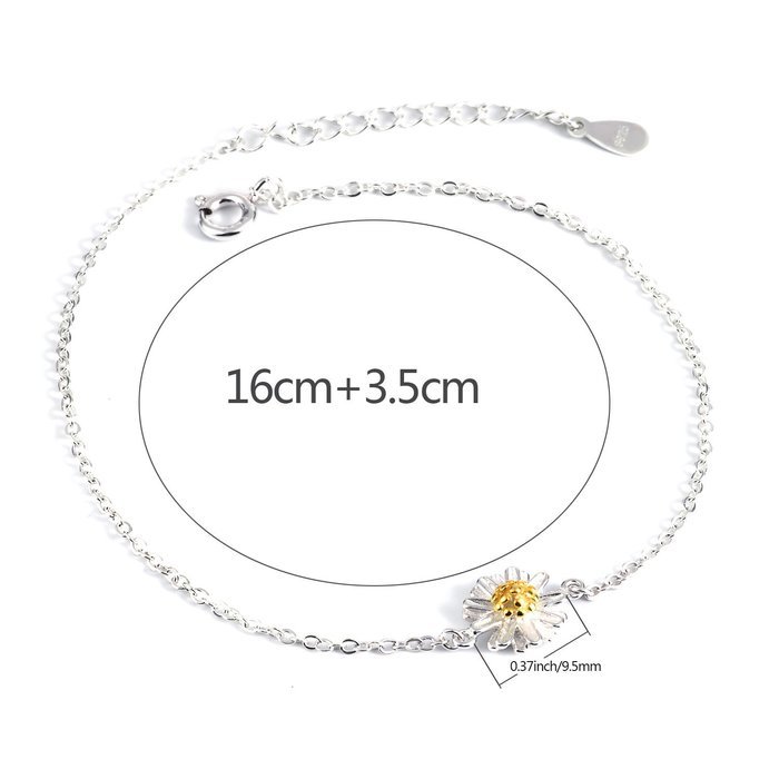 Morenitor[TM] Jewelry Earrings Stud 18k Gold-plated 100% 925 Sterling Silver Daisy Flower Stud Earring. N22