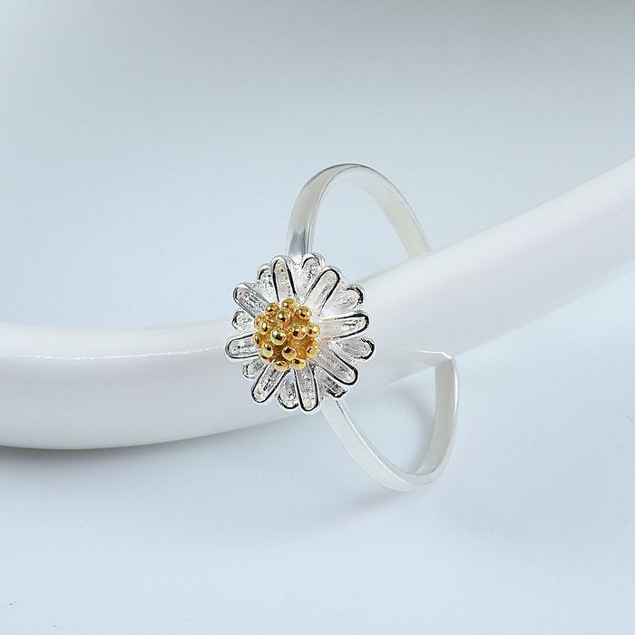 Morenitor[TM] Jewelry Earrings Stud 18k Gold-plated 100% 925 Sterling Silver Daisy Flower Stud Earring. N24