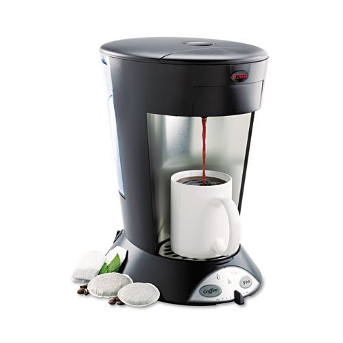 BUNN - My Cafe Pour-Over Commercial Grade Coffee/Tea Pod Brewer, Stainless Steel, Black MCP (DMi EA