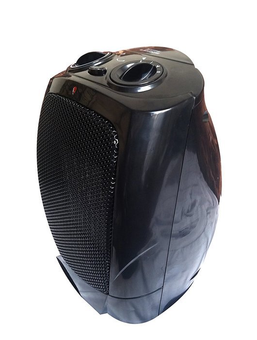 Premium Heater Ceramic Black Adjustable Thermostat Heat Warmer
