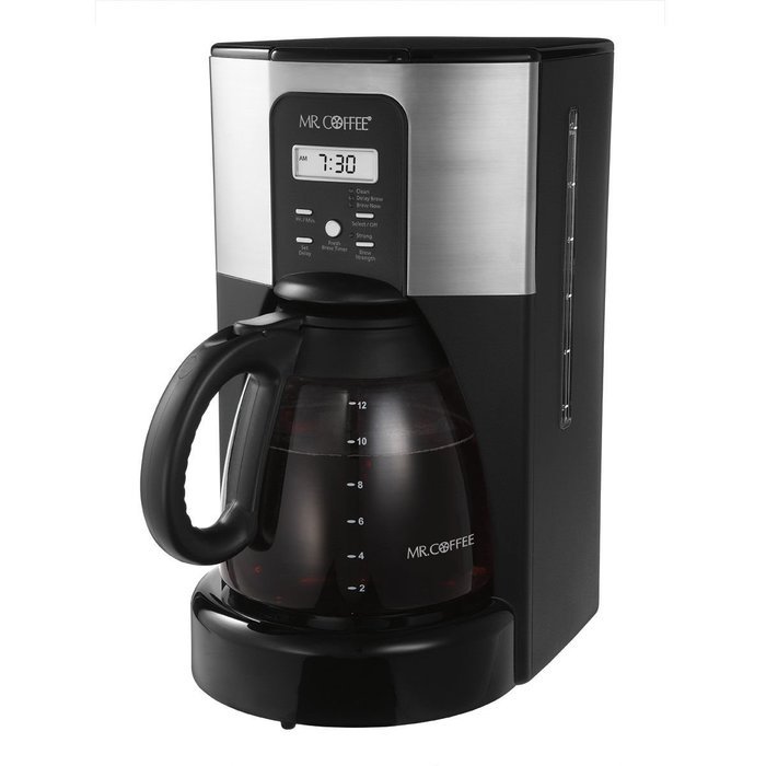 Mr Coffee BVMC-ECX41CP Series 12-Cup Programmable Coffeemaker, Stainless Steel