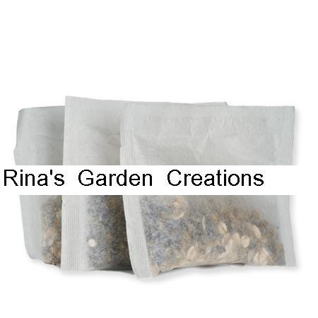 Rina's Garden Heat Sealable Empty Tea Filter Bags - 4" x 5" - 500 Bulk