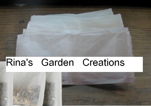 Rina's Garden Heat Sealable Empty Tea Filter Bags - 4" x 5" - 500 Bulk N2