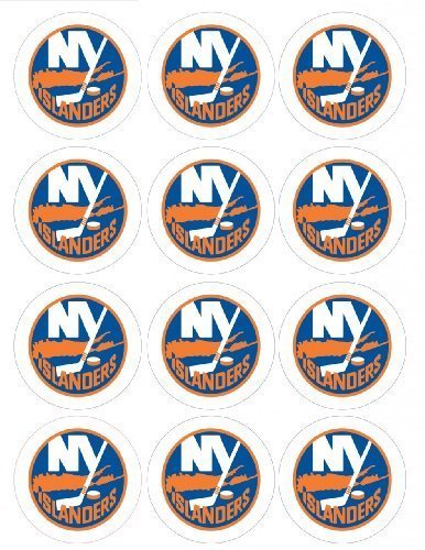 Single Source Party Supply - New York Islanders Cupcakes Edible Icing Image #1