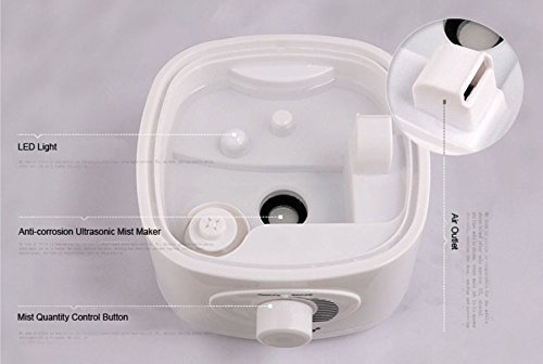 Aroma humidifier Diffuser 7 LED Light 110V - 240V 25W 1.5L Tank Ultrasonic Mist Maker Purifier Aroma Diffuser... N7