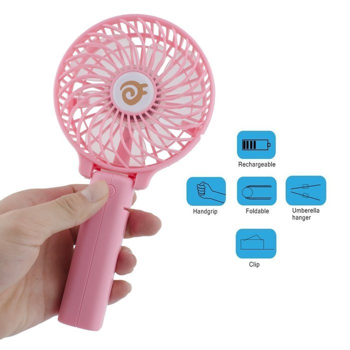 D-FantiX Portable Mini USB Fan Rechargeable Personal Handheld Fan Foldable Battery Operated / USB Powered for... N15