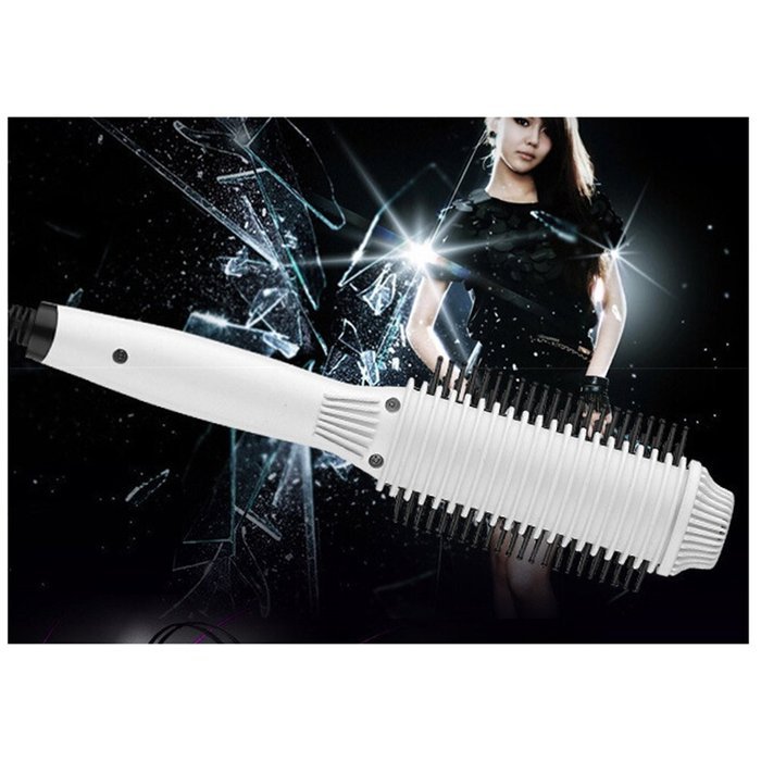 Yaheeda 2 in 1 Ceramic Hair Curler Hot Air Brush Straightener Rollers Comb Curling Iron Straightening Iron Styling... N14
