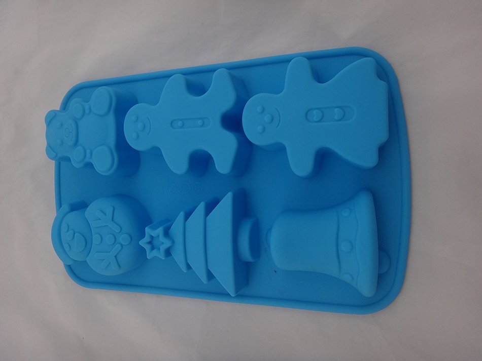 DD-life 6 SnowMan Silicone Cake Baking Mold Cake Pan Muffin Cups Handmade Soap Moulds Biscuit Chocolate Ice Cube...