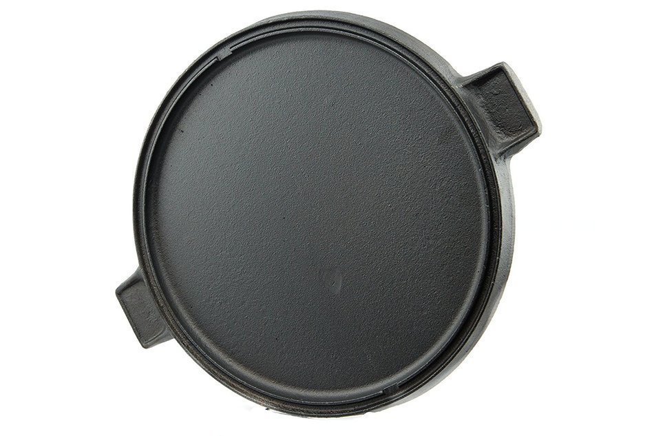 Useful. UH-CI196 14 inch 3 in 1 Reversible Cast Iron Pizza Pan, Grill and Griddle