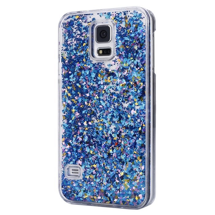 Galaxy S5 Case,Galaxy S5 Liquid Cover,PHEZEN Christmas Tree Santa Claus Design Cool Quicksand Moving Stars Bling... N28