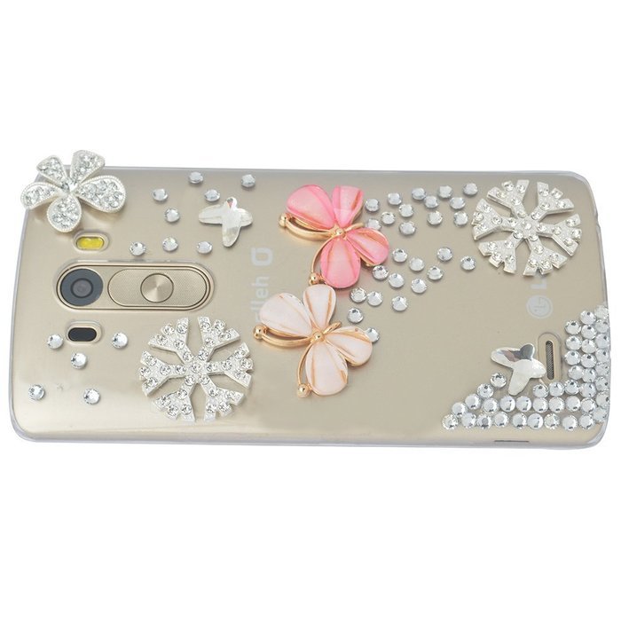 LG Stylus 2 Case,LG G Stylo 2 LS775 Case,Yaheeda Studded Rhinestone Crystal Bling Clear Hard Case Cover for LG... N45
