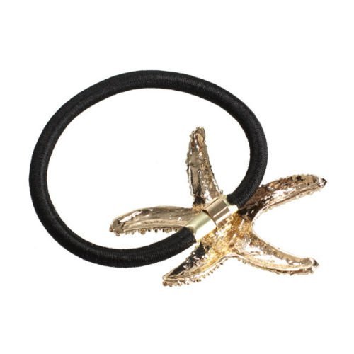 New Fashion Women's Hair Accessory Gold Metal Starfish Hair Band 1pc N2