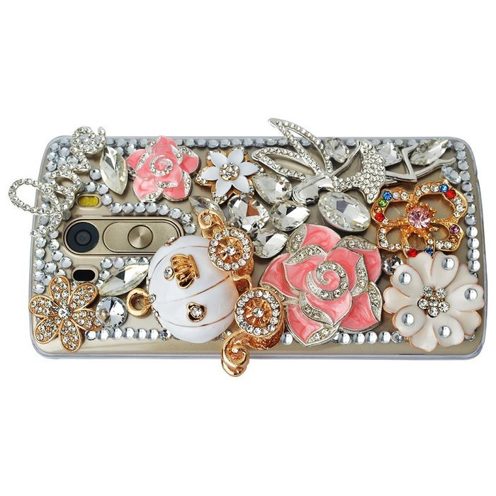 LG Stylus 2 Case,LG G Stylo 2 LS775 Case,Yaheeda Studded Rhinestone Crystal Bling Clear Hard Case Cover for LG... N54