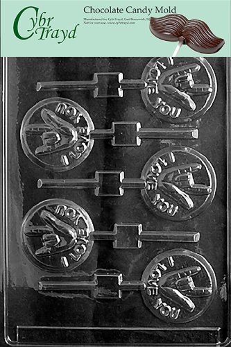 Cybrtrayd V041 I Love You/Sign Language LOL Chocolate Candy Mold with Exclusive Cybrtrayd Copyrighted Chocolate...