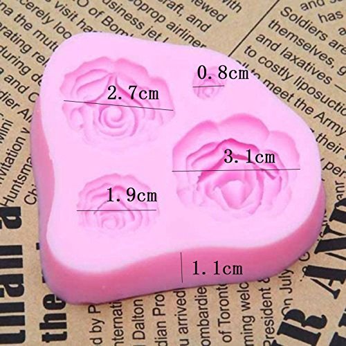 Generic Baking Chocolate Fondant Sugarcraft Mold Cake Decorating Rose Flower Mould N2