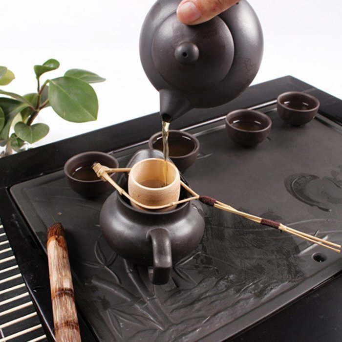 Tea Filter, YIFAN Bamboo Tea Strainer for Teahouse Kitchen Cafe