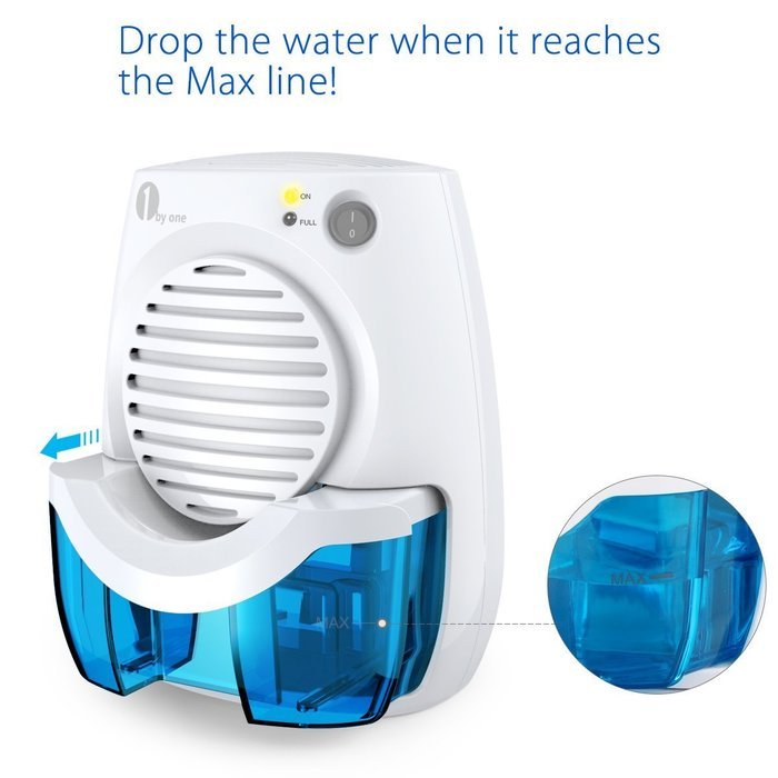 1byone 400ML Powerful Thermo-electric Dehumidifier, White N5