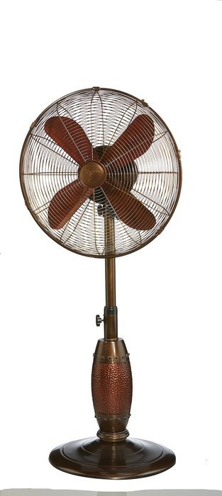 Indoor and Outdoor 18" Standing Pedestal Fan - Beautiful Style Keeps You Cool All Year Round (Aspen) N4