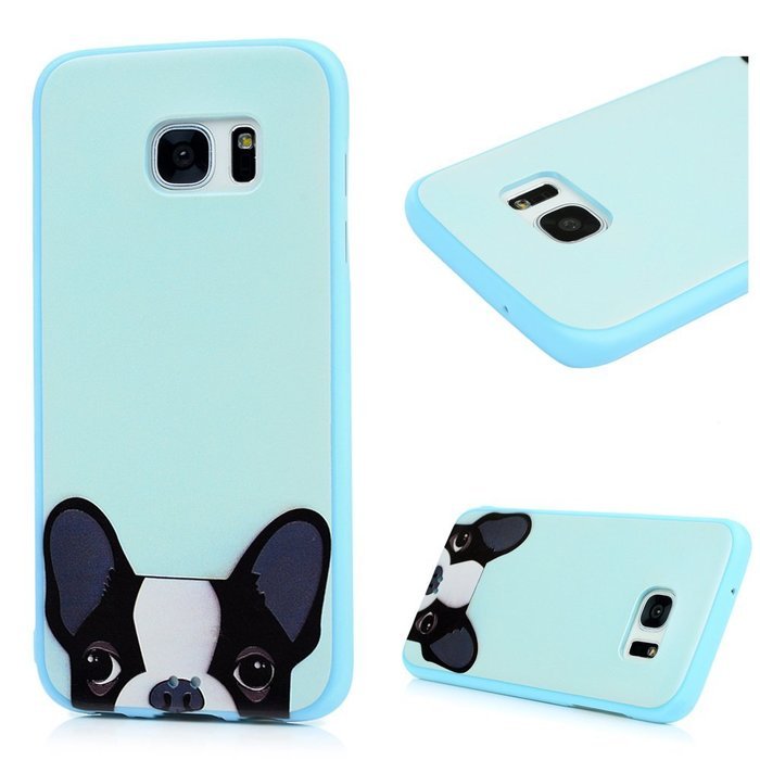 S7 Edge Case,Samsung Galaxy S7 Edge Case - Shockproof TPU Rubber Skin Gel Bumper Case 3D Basso-relievo Cute Colorful... N28