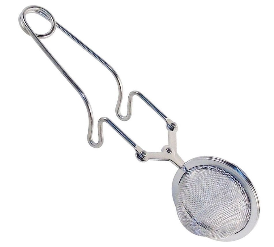 1 1/2" Pincher Ball Mesh Tea Infusers, Stainless Steel with Hanger.