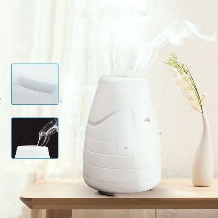Global-store Essential Oil Diffuser Humidifier 100ml Aroma Ultrasonic Diffuser Cool Mist Humidifier for Home,... N6