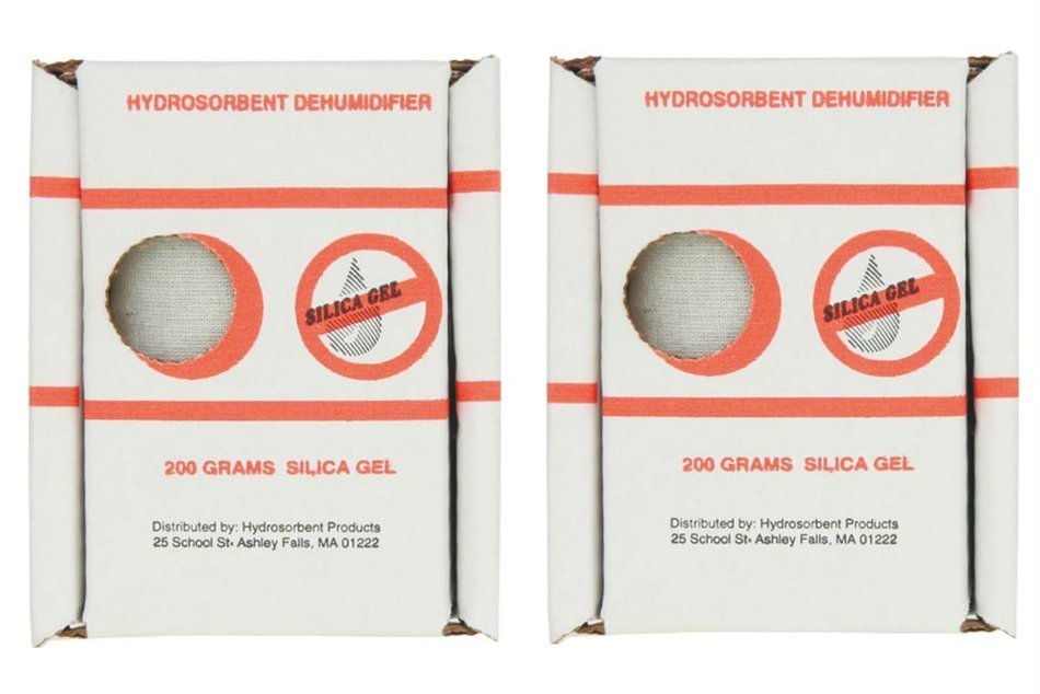 Hydrosorbent Silica Gel Dehumidifier 200 Gram Reuseable - 2 pack
