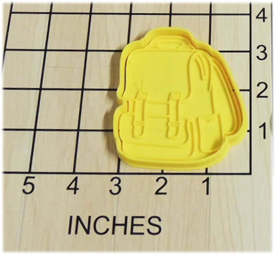 School Backpack Cookie Cutter and Stamp #1284