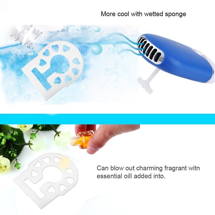 2 in 1 Mini Fan with Brace Portable Refrigeration for Personal Portable USB Rechargeable Bladeless Handheld Blower... N15