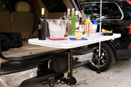 Boone Sports Fan 2 in. Tailgate Table Hitch in Gray N2