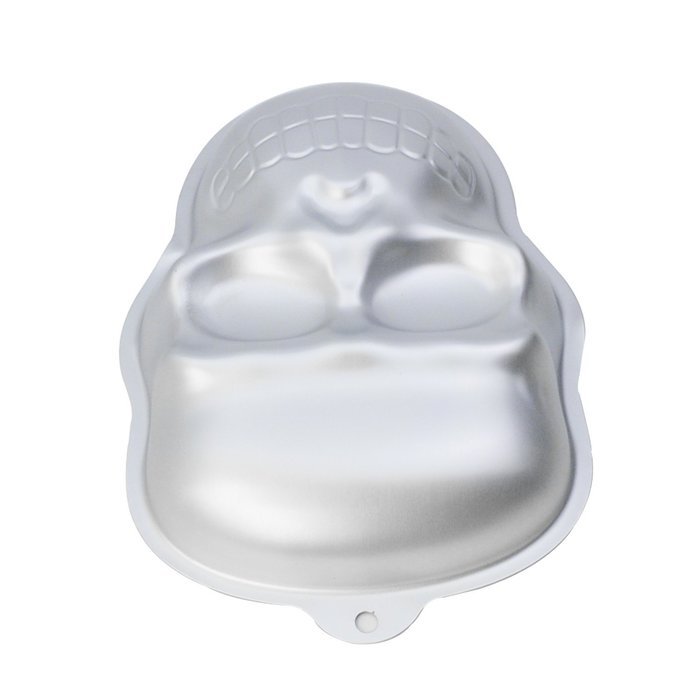 GXHUANG 10-inch Aluminum Alloy Ghost Cake Baking Mold Springform Pan (Skull) N3