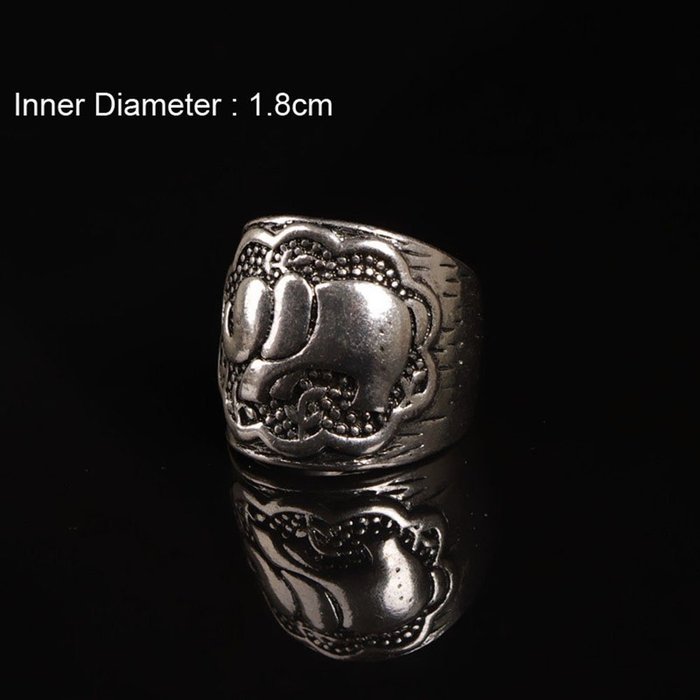 IBobo 4/6Pcs Fashion Women Silver Vintage Jewelry Punk Carve Flower Ring set N6