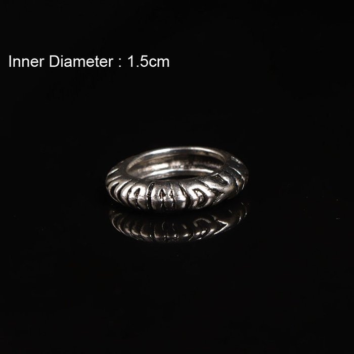 IBobo 4/6Pcs Fashion Women Silver Vintage Jewelry Punk Carve Flower Ring set N7