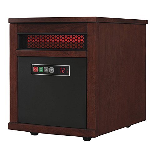 Best Upright Kid Pet Safe Adjustable Thermostat Portable Quartz Infrared Space Heater Home Office- Perfect Lightweight... N3