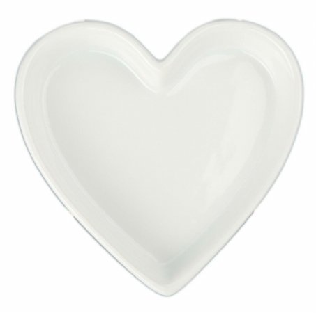 Bia Cordon Bleu Inc 900069 6 Oz Heart Shaped Porcelain Quiche