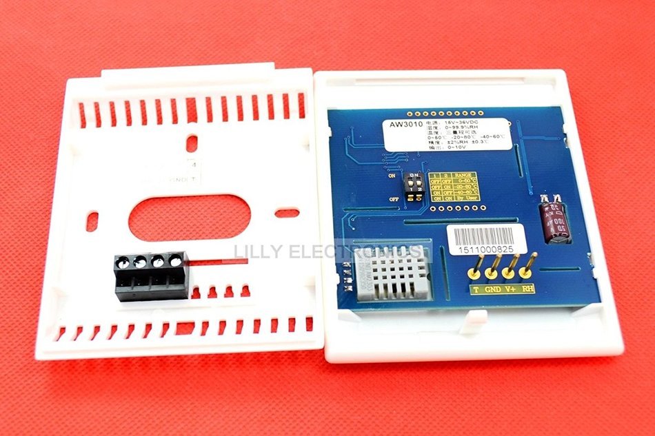 Q-BAIHE Wall-Mounted Temperature & Humidity Transducer Sensor Output Signal Optionable(no led 0-10V) N7