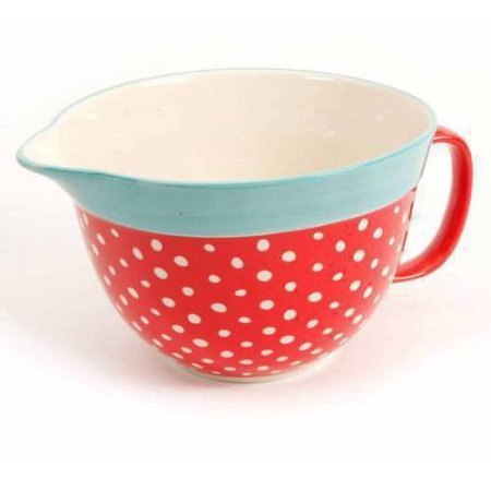 The Pioneer Woman Flea Market 2.83-Quart Red Batter Bowl with Decal