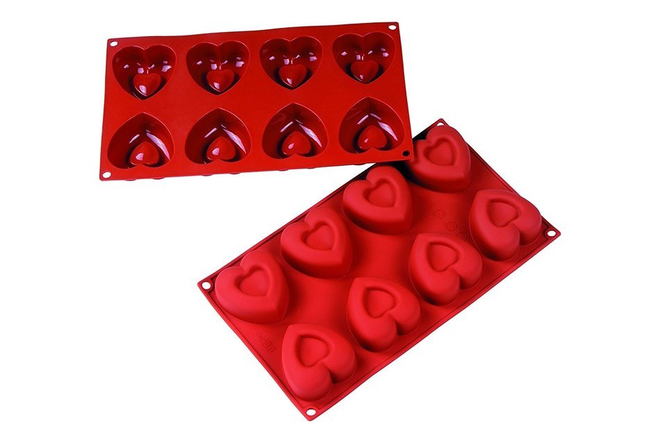 Fat Daddio's Silicone Bakeware Heart, 2.4 Ounce
