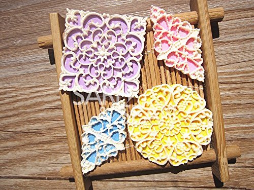 Anyana 3D Flourish Silicone Fondant Mold Cake Decorating Pastry Gum Pastry Tool Kitchen Tool Sugar Paste Baking...