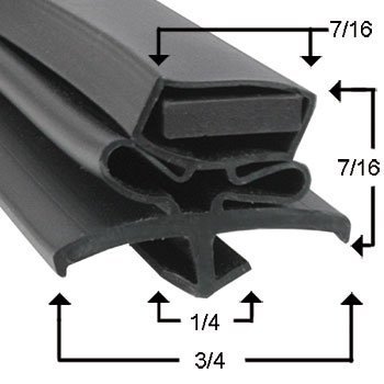 TRUE 810764 Black Gasket For Trcb-50/79 by Prtst