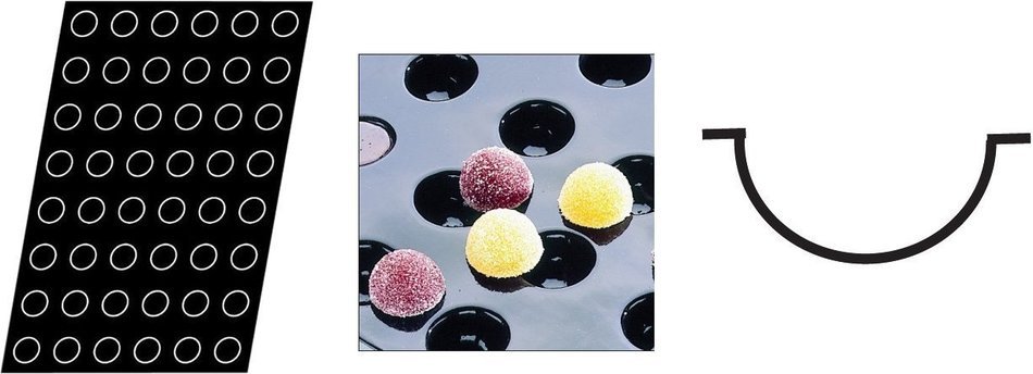 Flexipan 336302 Mini Half-Spheres Nonstick Sheet Mold