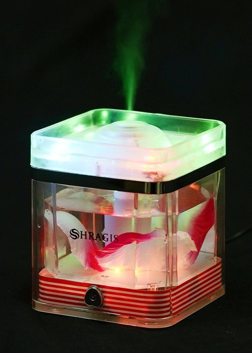 Humidifier and Aroma Diffuser from Shragis- 220ml Ultrasonic Silent Cool Mist Humidifier For Use With Or Without...