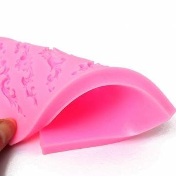 UR Bakeware Silicone Sculpted Flower Lace Mould Candy Jello 3D Cake Mold