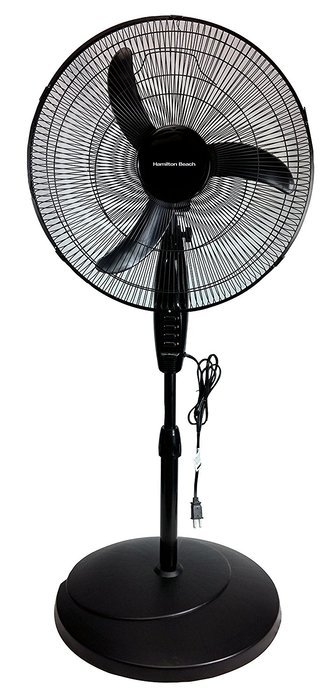 Hamilton Beach H01SF014 Stand Fan, 18", White