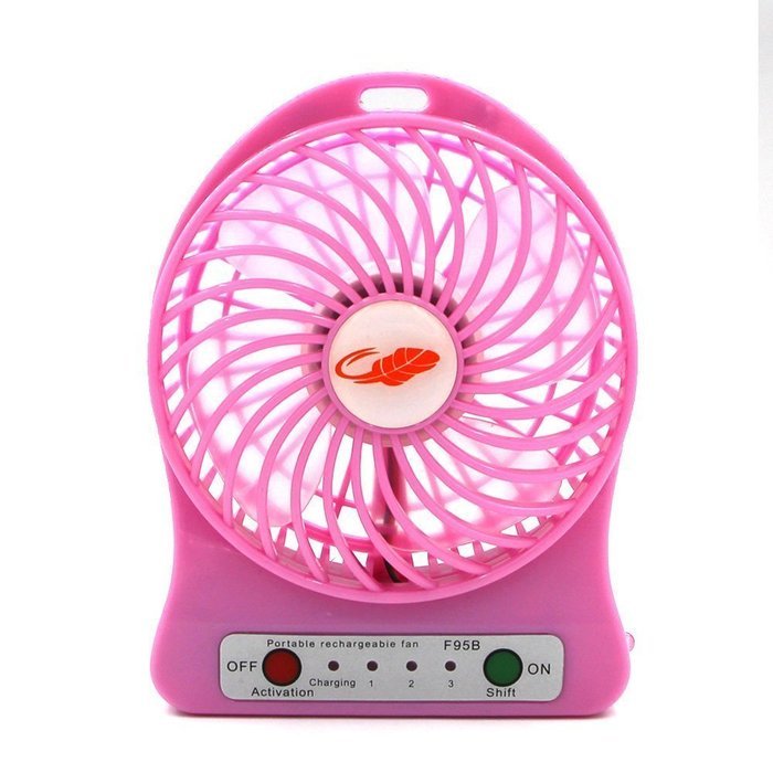 Eurus Home Portable18650 lithium-ion Rechargeable Fan with High Quality Mini USB Fan 4-inch Vanes 3 Speeds With... N11